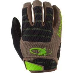 Lizard Skins Monitor AM Full Finger Gloves - Olive / Jet Black