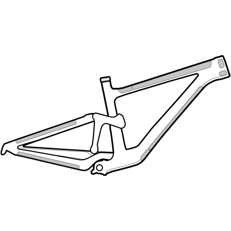 Lizard Skins Frame Wrap Protective Film Frame Kit - Clear 2 Lizard Skins Frame Wrap Protective Film Frame Kit - Clear - Image 2