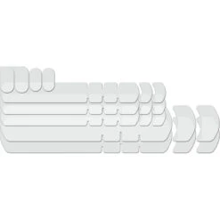 Lizard Skins Frame Kit - Clear Bike Protection Patches (9 Pcs) - Matte