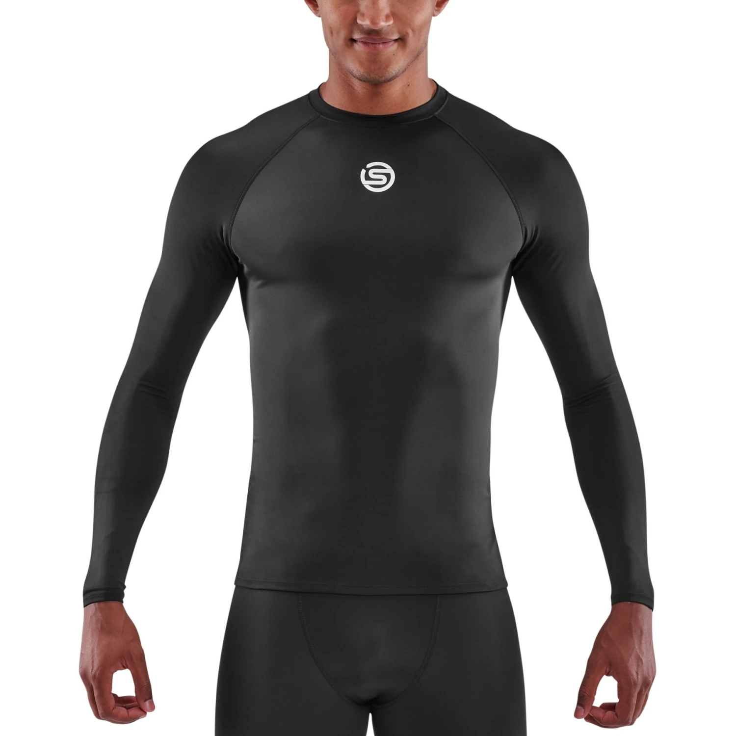 SKINS 1-Series Long Sleeve Top - Black 1 SKINS 1-Series Long Sleeve Top - Black