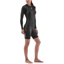 SKINS 1-Series Women's Long Sleeve Shirt - Black -Skins skins 1 series women long sleeve shirt black 3 1392557