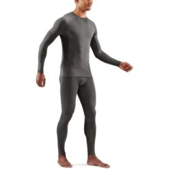 SKINS 2-Series Long Sleeve Top - Charcoal -Skins skins 2 series long sleeve top charcoal 2 1495258