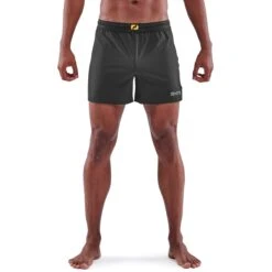 SKINS 3-Series 4" Run Shorts - Blue Grey -Skins skins 3 series 4 laufshorts black 1 1495491