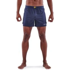 SKINS 3-Series 4" Run Shorts - Navy Blue