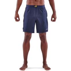 SKINS 3-Series 7" X-Fit Running Shorts - Navy Blue