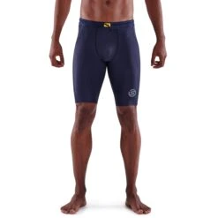 SKINS 3-Series Half Tights - Navy Blue