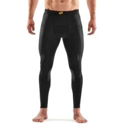 SKINS 3-Series Recovery Long Tights - Black/Graphite