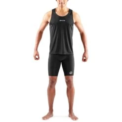 SKINS 3-Series Running Singlet - Black 12 SKINS 3-Series Running Singlet - Black -Skins skins 3 series running singlet black 4 1392707