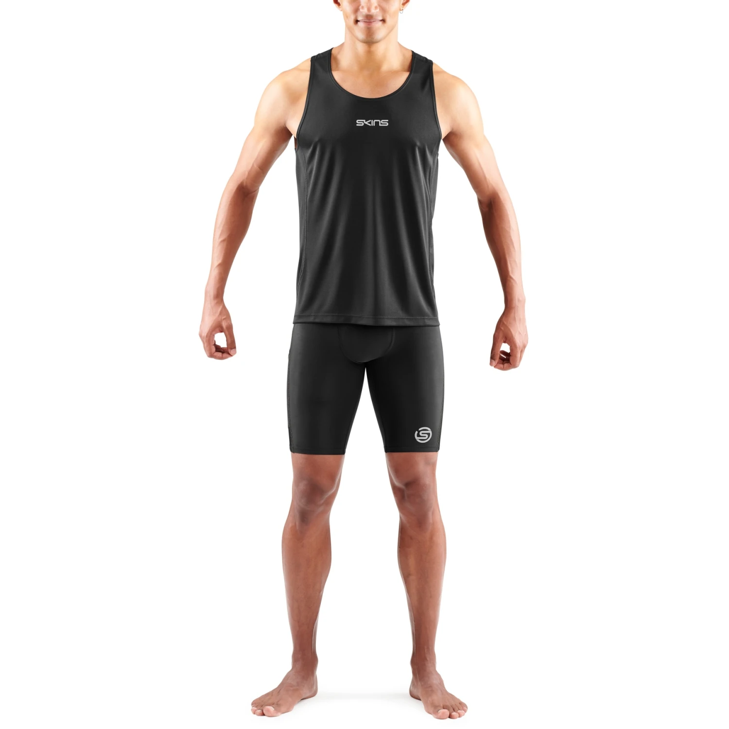 SKINS 3-Series Running Singlet - Black 5 SKINS 3-Series Running Singlet - Black - Image 5