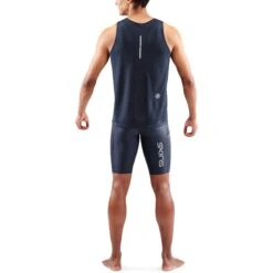 SKINS 3-Series Running Singlet - Navy Blue -Skins skins 3 series running singlet navy blue 7 1392730