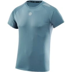 SKINS 3-Series Short Sleeve Top - Blue Grey