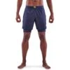 SKINS 3-Series Superpose Fitness Shorts 2 In 1 - Navy Blue