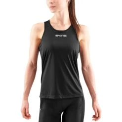 SKINS 3-Series Women's 2in1 Bra Tank Top - Black