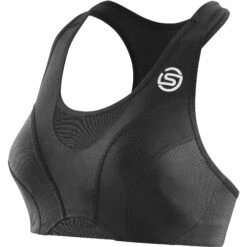 SKINS 3-Series Women's Hi-Impact Bra - Black -Skins skins 3 series women hi impact bra black 1 1393455