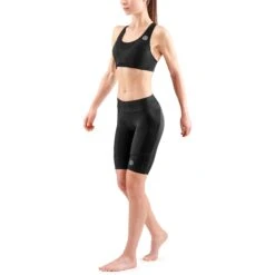 SKINS 3-Series Women's Hi-Impact Bra - Black -Skins skins 3 series women hi impact bra black 5 1393459