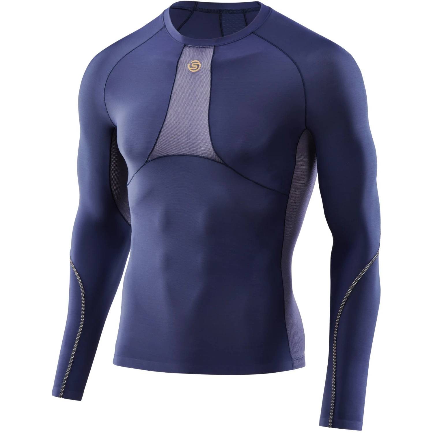 SKINS 5-Series Top Long Sleeve - Navy Blue 3 SKINS 5-Series Top Long Sleeve - Navy Blue - Image 3