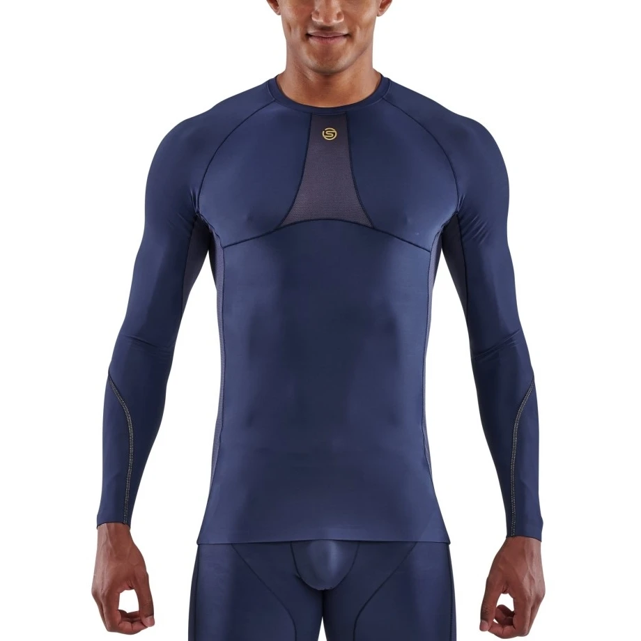 SKINS 5-Series Top Long Sleeve - Navy Blue 1 SKINS 5-Series Top Long Sleeve - Navy Blue