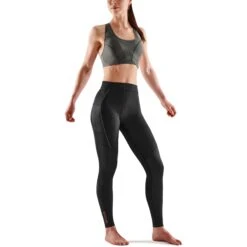 SKINS 5-Series Women's Pocket Long Tight - Black -Skins skins 5 series women pocket long tight black 5 1495104
