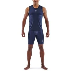 SKINS 3-Series Tank Top - Navy Blue -Skins skins activewear 3 series men tank top navy blue 3 942129