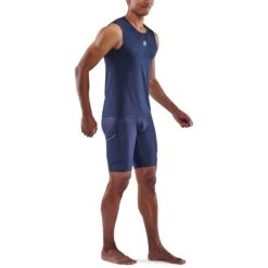 SKINS 3-Series Tank Top - Navy Blue -Skins skins activewear 3 series men tank top navy blue 4 942130