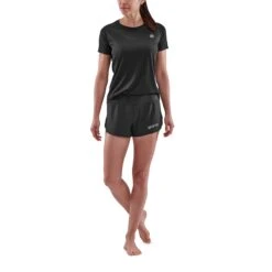 SKINS Activewear 3-Series Run Shorts Women - Black -Skins skins activewear 3 series women run shorts black 2 892326
