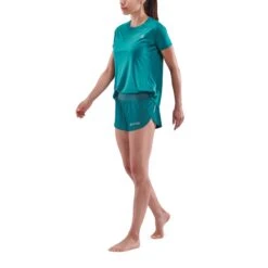 SKINS Activewear 3-Series Run Shorts Women - Teal -Skins skins activewear 3 series women run shorts teal 3 892329