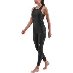 SKINS Activewear 3-Series Tank Top Women - Black -Skins skins activewear 3 series women tank top black 4 942194