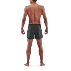 SKINS 3-Series 4" Run Shorts - Black -Skins skins activewear men 3 series run shorts black 5 892243