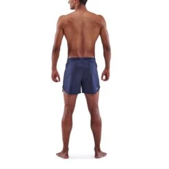 SKINS 3-Series 4" Run Shorts - Navy Blue -Skins skins activewear men 3 series run shorts navy blue 4 892254