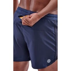 SKINS 3-Series 4" Run Shorts - Navy Blue -Skins skins activewear men 3 series run shorts navy blue 5 892255
