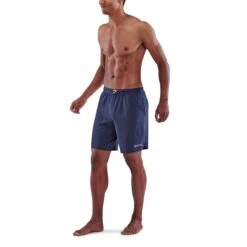 SKINS 3-Series 7" X-Fit Running Shorts - Navy Blue 7 SKINS 3-Series 7" X-Fit Running Shorts - Navy Blue -Skins skins activewear men 3 series x fit shorts navy blue 2 892269