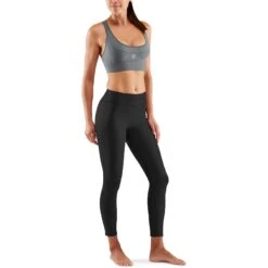 SKINS 3-Series Women's Elite Bra - Charcoal -Skins skins activewear women 3 series elite bra charcoal 5 1131679
