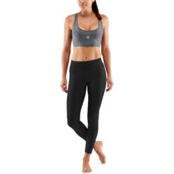 SKINS 3-Series Women's Elite Bra - Charcoal -Skins skins activewear women 3 series elite bra charcoal 7 1131681