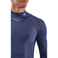SKINS 3-Series Thermal Long Sleeve Top - Navy Blue -Skins skins compressio 3 series men thermal long sleeve top navy blue 5 892841