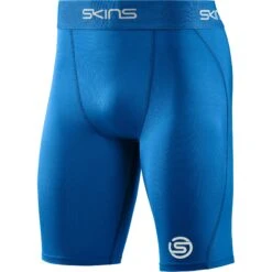 SKINS 1-Series Half Tights - Bright Blue 9 SKINS 1-Series Half Tights - Bright Blue -Skins skins compression 1 series half tights bright blue 1 1131215