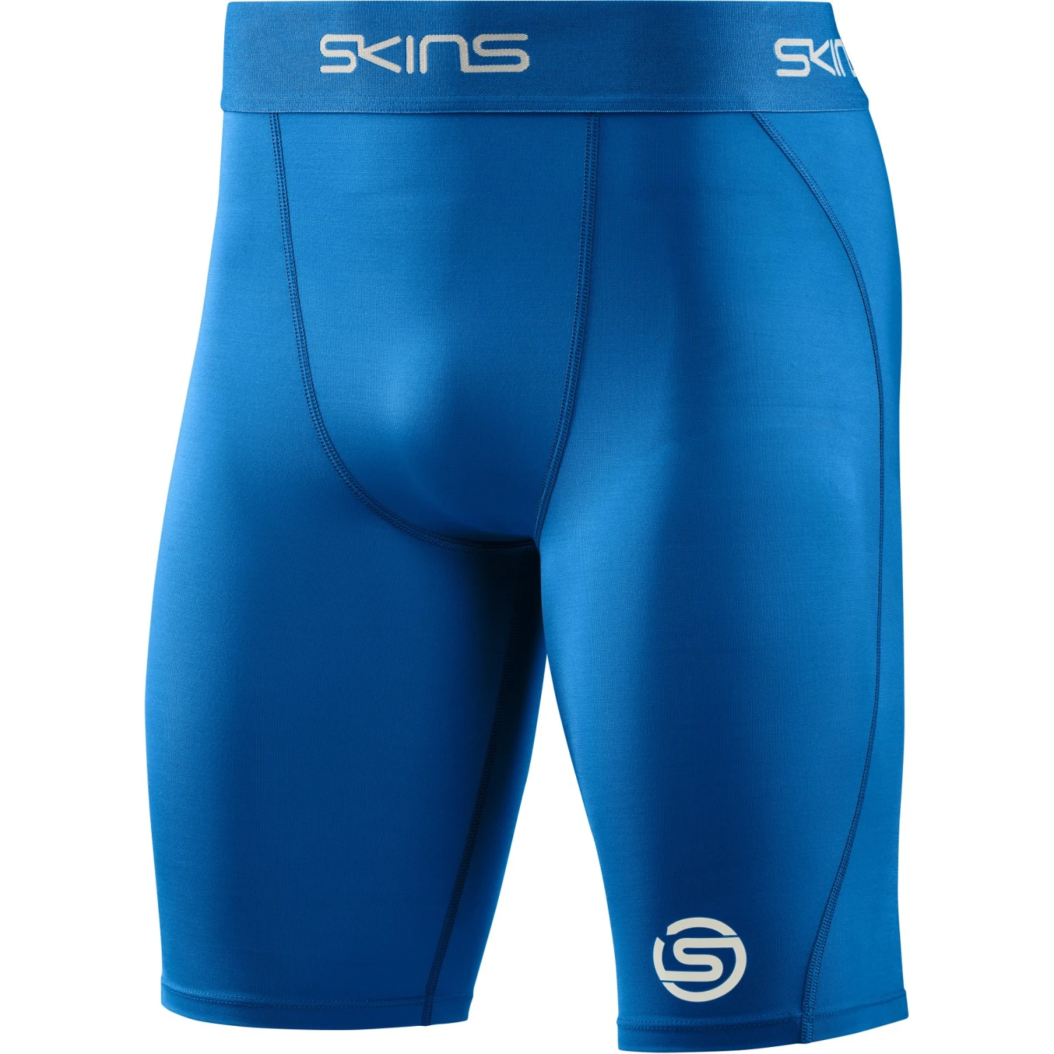 SKINS 1-Series Half Tights - Bright Blue 3 SKINS 1-Series Half Tights - Bright Blue - Image 3