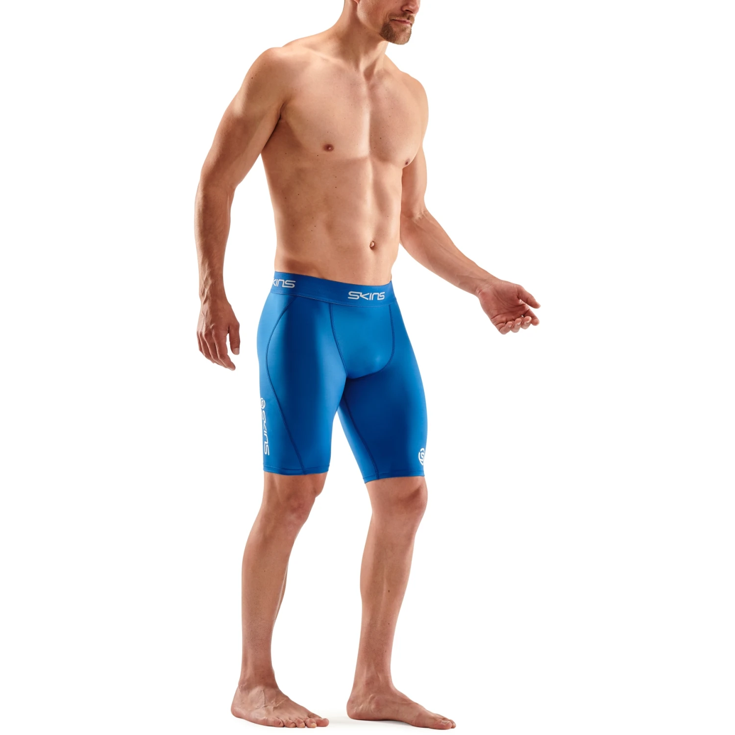 SKINS 1-Series Half Tights - Bright Blue 5 SKINS 1-Series Half Tights - Bright Blue - Image 5