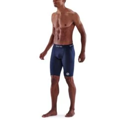 SKINS 1-Series Half Tights - Navy Blue 11 SKINS 1-Series Half Tights - Navy Blue -Skins skins compression 1 series men half tights navy blue 2 892445