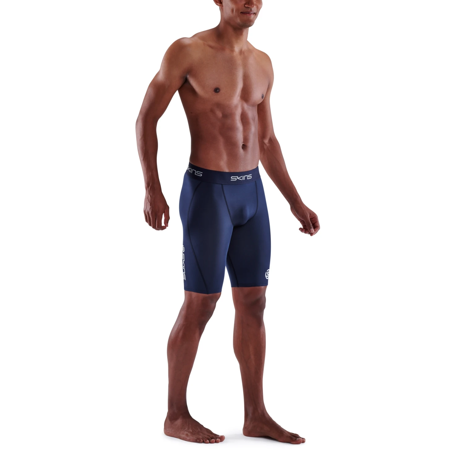 SKINS 1-Series Half Tights - Navy Blue 6 SKINS 1-Series Half Tights - Navy Blue - Image 6