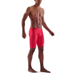 SKINS 1-Series Half Tights - Red -Skins skins compression 1 series men half tights red 5 941231