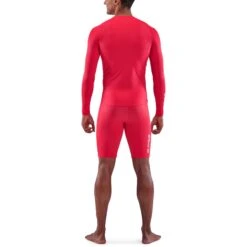 SKINS 1-Series Long Sleeve Top - Red -Skins skins compression 1 series men long sleeve top red 2 941235