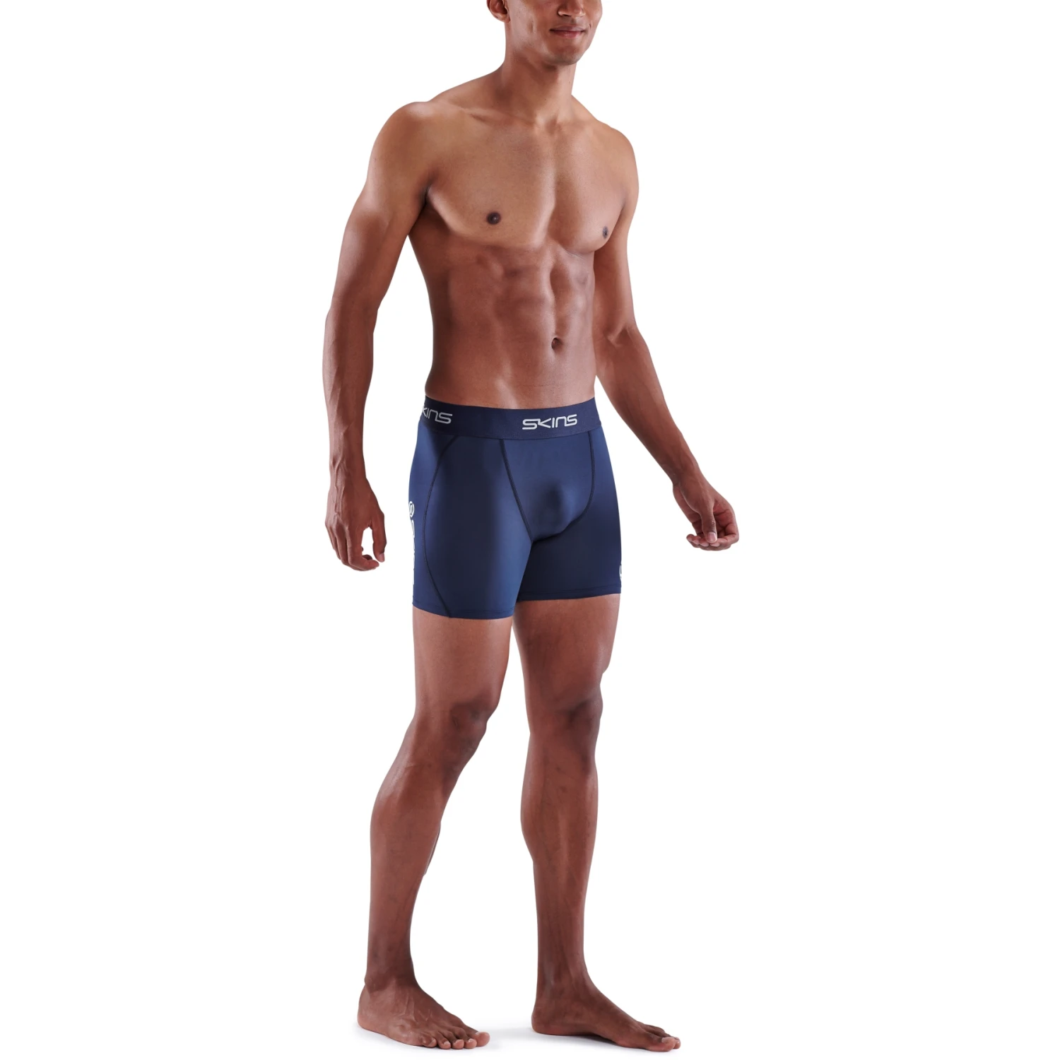 SKINS 1-Series Fitness Shorts - Navy Blue 4 SKINS 1-Series Fitness Shorts - Navy Blue - Image 4