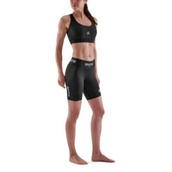 SKINS 1-Series Half Tights Women - Black -Skins skins compression 1 series women half tights black 4 892973