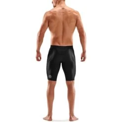 SKINS 3-Series Halftights 400 - Black/Stars -Skins skins compression 3 series halftights 400 black stars 5 1131318