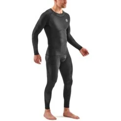 SKINS 3-Series 400 Long Sleeve Top - Black/Stars -Skins skins compression 3 series long sleeve top 400 black stars 6 1131626