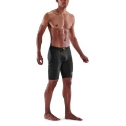 SKINS 3-Series Half Tights - Black -Skins skins compression 3 series men half tights black 4 894256