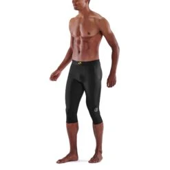 SKINS 3-Series Thermal 3/4 Tights - Black -Skins skins compression 3 series men thermal 3 4 tights black 3 892875