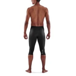 SKINS 3-Series Thermal 3/4 Tights - Black -Skins skins compression 3 series men thermal 3 4 tights black 5 892876