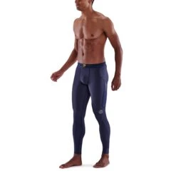 SKINS 3-Series Thermal Long Tights - Navy Blue -Skins skins compression 3 series men thermal long tights black 3 892788