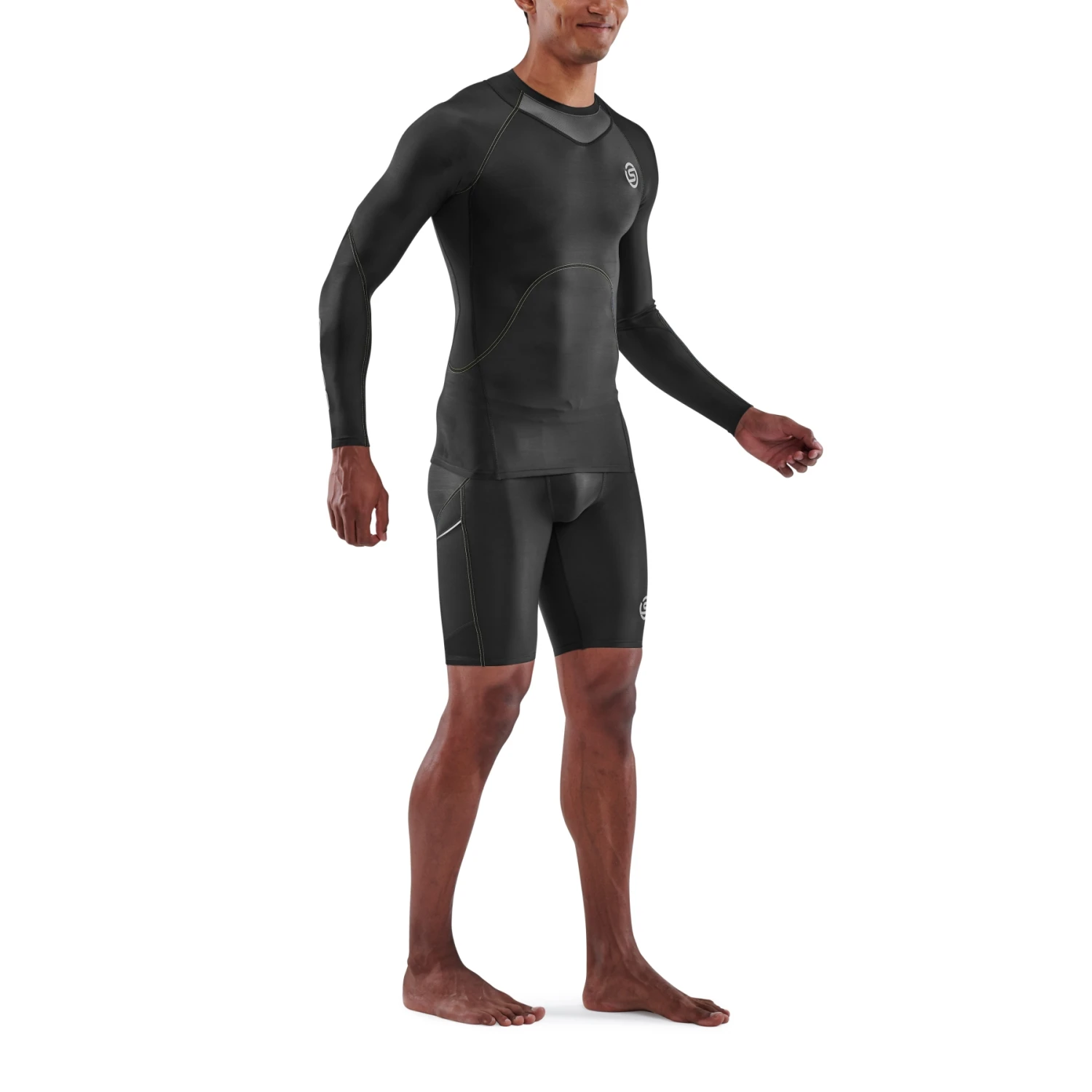 SKINS 3-Series Long Sleeve Top - Black 5 SKINS 3-Series Long Sleeve Top - Black - Image 5